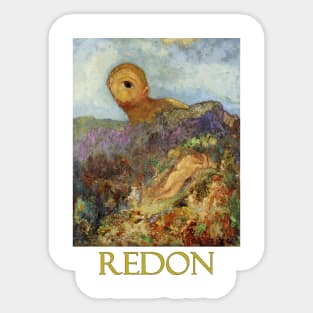 The Cyclops by Odilon Redon Sticker